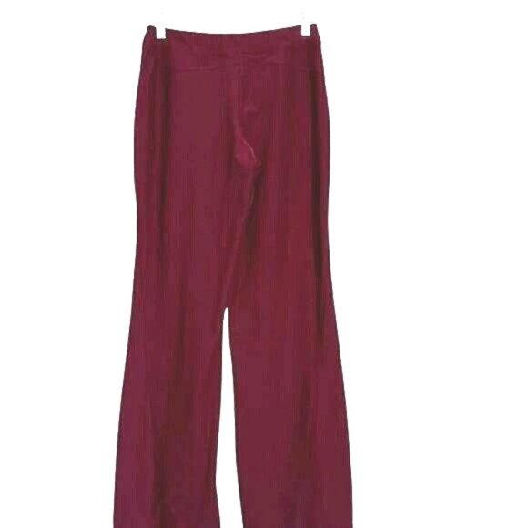 Xersion Burgundy Fitted High-Waisted Wide-Leg Pants Size Small Polyester/Spandex - Picture 8 of 11
